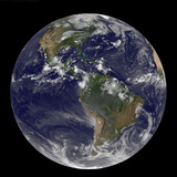 Full Earth Showing North America and South America