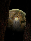 A Ring of Debris around an Extraterrestrial Planet That Has Been Hit by an Asteroid