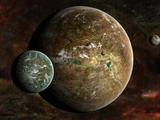 A System of Extraterrestrial Planets and their Moons