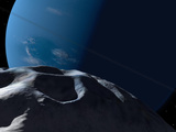 Neptune Seen from the Surface of its Tiny Moon  Naiad