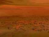 Artist's Concept of the Surface of Saturn's Moon Titan