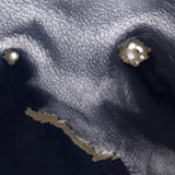 Satellite Image of Semisopochnoi Island in the Western Aleutian Islands of Alaska
