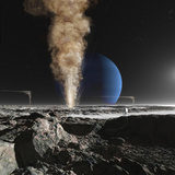 An Astronaut Observes the Ruption of One of Triton's Giant Cryogeysers