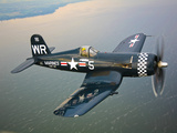 A Vought F4U-5 Corsair in Flight