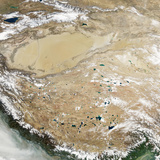 Satellite View of the Tibetan Plateau