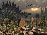 A Reptoid Being and a Stegosaurus Communicate Using Telepathy