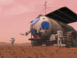 Artist's Concept of How a Martian Motorhome Might Be Realized
