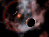 Artist's Concept of a Rose Nebula  Home to Relatively New and Young Star Systems