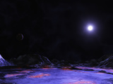 The Blue-Violet Supergiant Star Zeta Puppis as Seen from a Hypothetical Planet