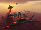 The Destruction of Fighter Planes as the Result of Several Wars