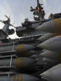 Stacked Ordnance Ready to Be Loaded Aboard USS John C Stennis
