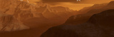 Illustration of the Maxwell Montes Mountain Range on the Planet Venus