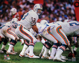 Dan Marino Autographed Miami Dolphins Home Jersey At The Line Of Scrimmage Horizontal Photograph - 