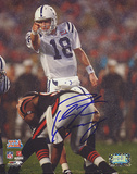 Peyton Manning Autographed SB XLI Audible Call Photograph