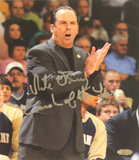 Mike Brey Autographed "Coach of the Year" Yelling At The Sidelines Signed Vertical Photo by Photogr