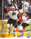 Jeremy Roenick Autographed Game Winning Goal Celebration Vertical Photo