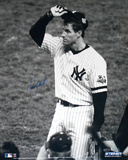 Paul O'Neill Autographed 2001 WS Tip Cap B&W Vertical Photograph