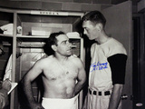 Jim Bunning with Yogi Berra B&W Horizontal Photo