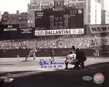 Don Larsen Autographed 'PG 10-8-56' First Pitch Photograph