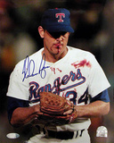 Nolan Ryan Autographed Blood Photograph