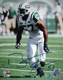 Bart Scott Arms at Sides Jets White Jersey Autographed Photo (Hand Signed Collectable)