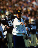 Lou Holtz Pointing with White Sweater Ken Regan Photograph Signed by Regan