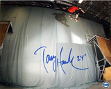 Tony Hawk Autographed 'Ollie Transfer' Photograph