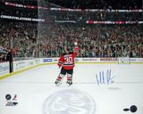 Martin Brodeur Autographed 552nd Win Celebration Back View Horizontal Photograph