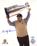Scotty Bowman Autographed Cup Overhead Photograph