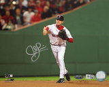 Jed Lowrie Autographed 2008 Home Fielding Photograph