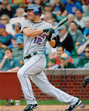 Jeff Franceour Autographed Hit Vs Cubs Photograph