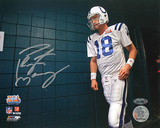 Peyton Manning Autographed SB XLI Walking Through the Tunnel Photograph