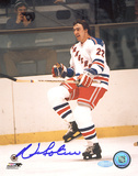 Nick Fotiu Autographed Rangers Pump Fist Photograph
