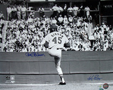 Bob Gibson Autographed Pitching Horizontal Photograph - Signed By Photographer Ken Regan