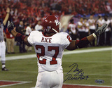 Ray Rice Autographed International Bowl TD Celebration Photograph