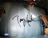 Tony Hawk Autographed 'Ollie Transfer' Photograph