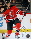 Travis Zajac Autographed Goal Celebration Photograph