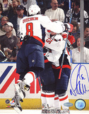 Mike Green Autographed Celebrating With Ovechkin Photograph
