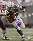 Dustin Keller Autographed Run After Catch vs Patriots Photograph