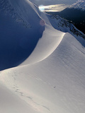 A Heli-Skier Takes a Creative Descent on the Last Run of the Day