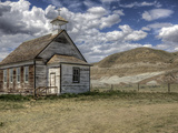The Abandoned Catholic Church in the Alberta Badlands at Dorothy
