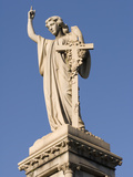 Morning Light on an Angel Statue on a Tomb in the Oakland Cemetery