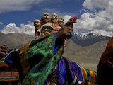 A Masked Performer at the Karsha Gustor Festival