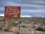 A Humorous Sign in the Desert