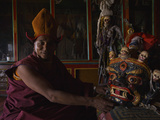 A Monk Prepares for the Black Hat Dance at the Karsha Gustor Festival