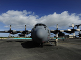 A C-130 Parked on an Airfield