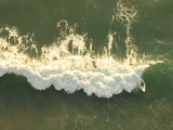 A Surfer Photographed from the Air