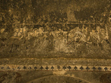 Christian Mural Painted on the Wall of a Church Carved in Rock