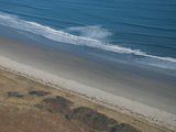 Waves Crash on Small Point Beach  in Phipsburg  Maine