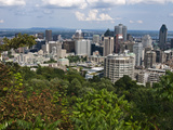 Birds Eye View of Montreal  Canada  from Mount-Royal Park